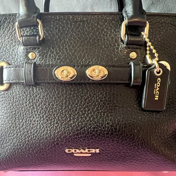 Coach Blake 25 & Blake Mini Carry Alls - Matching Mommy & Me Black Satchels - Picture 10 of 16